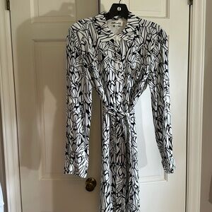 DvF belted silk shirt dress